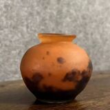 Muller brothers in Lunéville: marbled glass vase from the Art Nouveau period