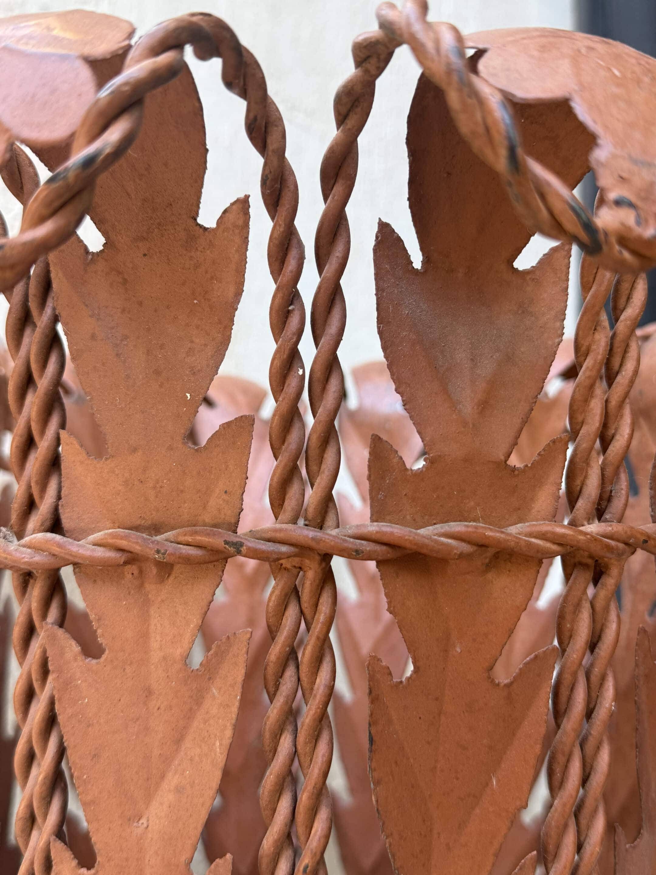 Umbrella stand or metal plant pot inspired by Art Nouveau, 20th century