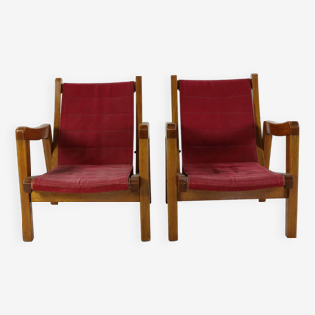 Ensemble de deux fauteuils uniques au design néerlandais par Hein Stolle