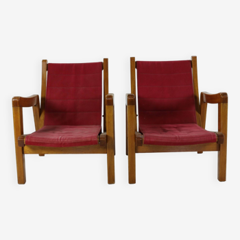 Set of two dutch design unique pair of armchairs by Hein Stolle