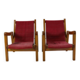 Set of two dutch design unique pair of armchairs by Hein Stolle