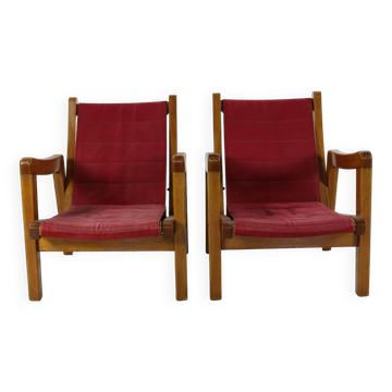 Set of two dutch design unique pair of armchairs by Hein Stolle