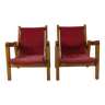 Ensemble de deux fauteuils uniques au design néerlandais par Hein Stolle