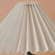 Pair of upcycled lamps folded lampshades