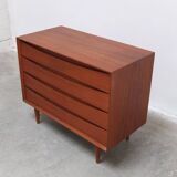Freestanding chest of drawers in teak by Arne Vodder for Sibast, 1960s