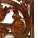 Decorative panel in carved oak wood 19th century