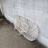 white wrought iron garden furniture