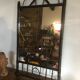 Turned wood mirror 54x95cm