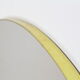 Mirror oval gilded brass hooping 92x64cm, mid century