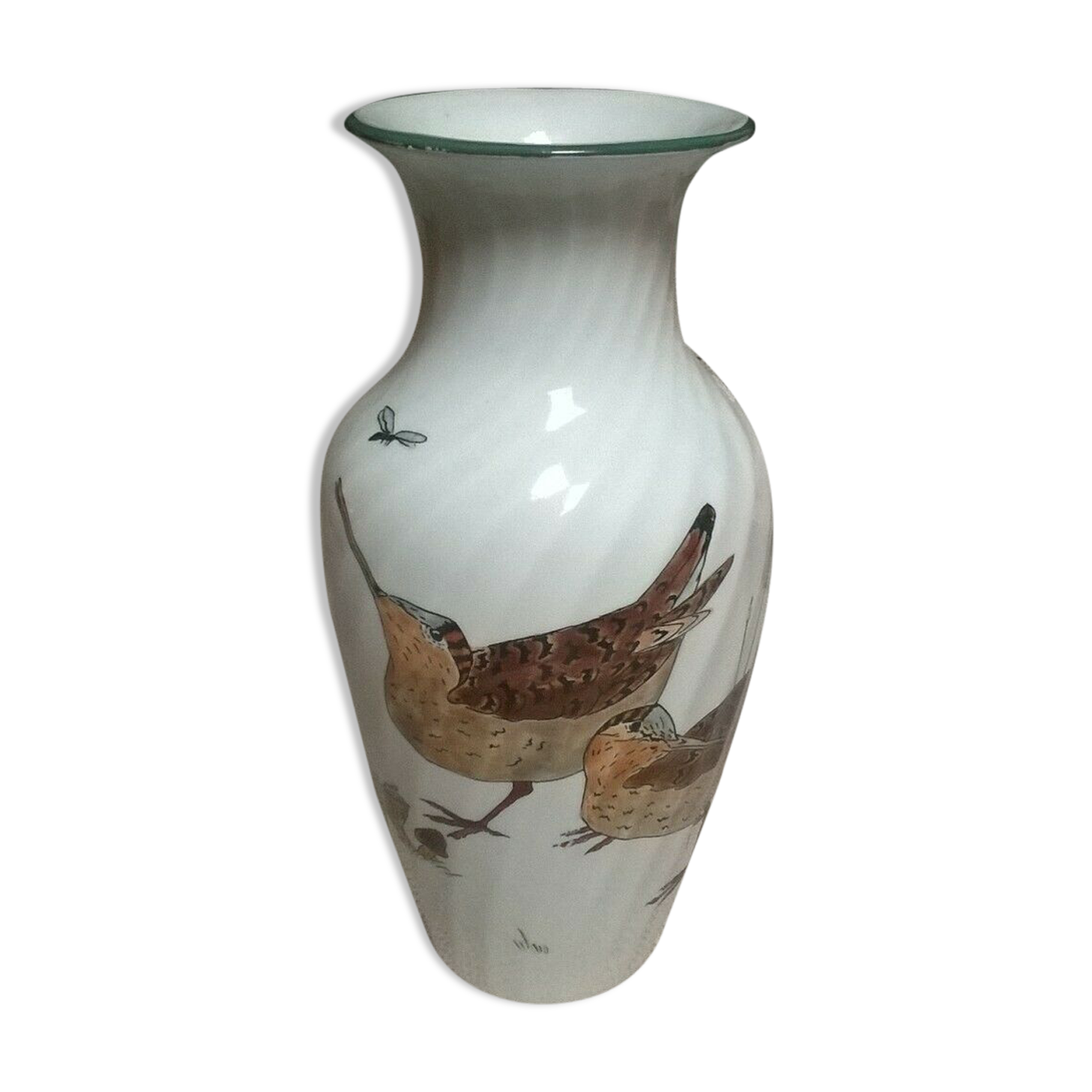 Vase of Gien's factory "A la Becasse"