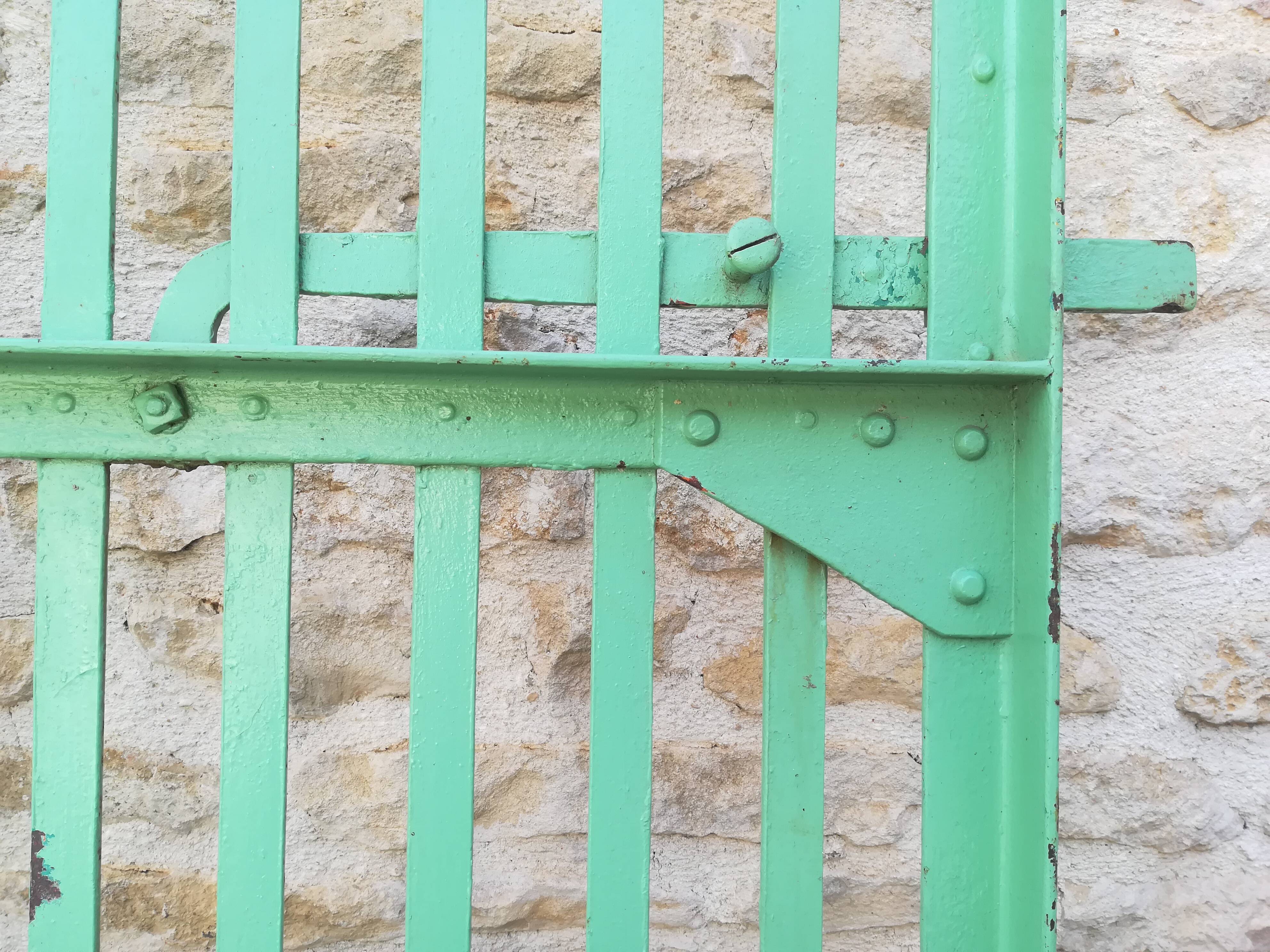 Plain riveted iron gate