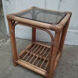 Rattan bedside