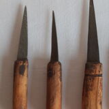 Set of 5 ancient knives, Brutalist Folk Art