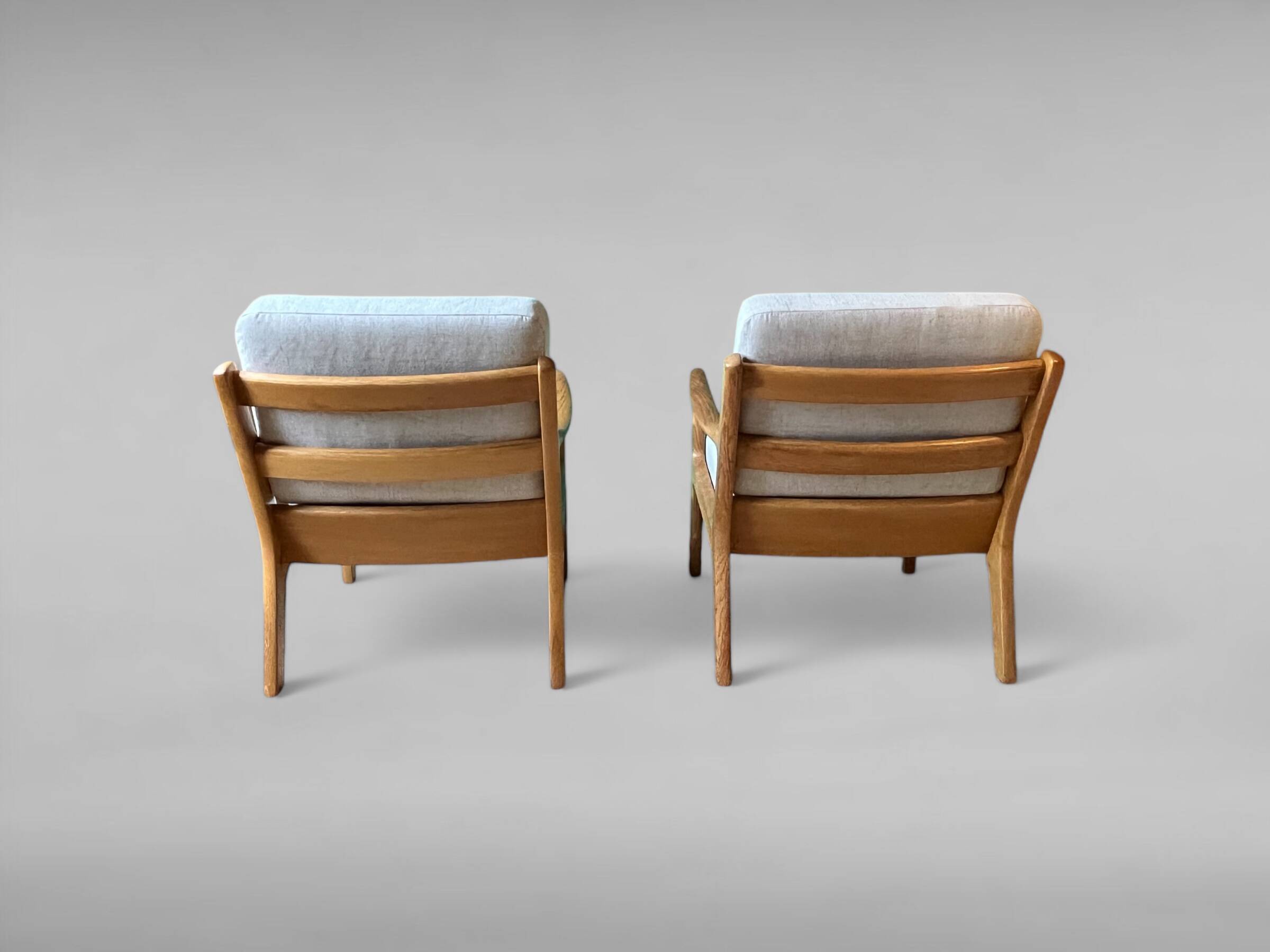 Loungesessel par Ole Wanscher pour P. Jeppesen, Set de 2