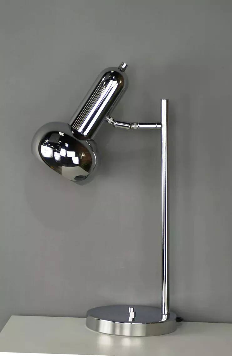 Articulated lamp in chrome metal from the 60s