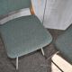 Mid-Century TON chair set in wood and teal fabric - Czechoslovakia 1960s