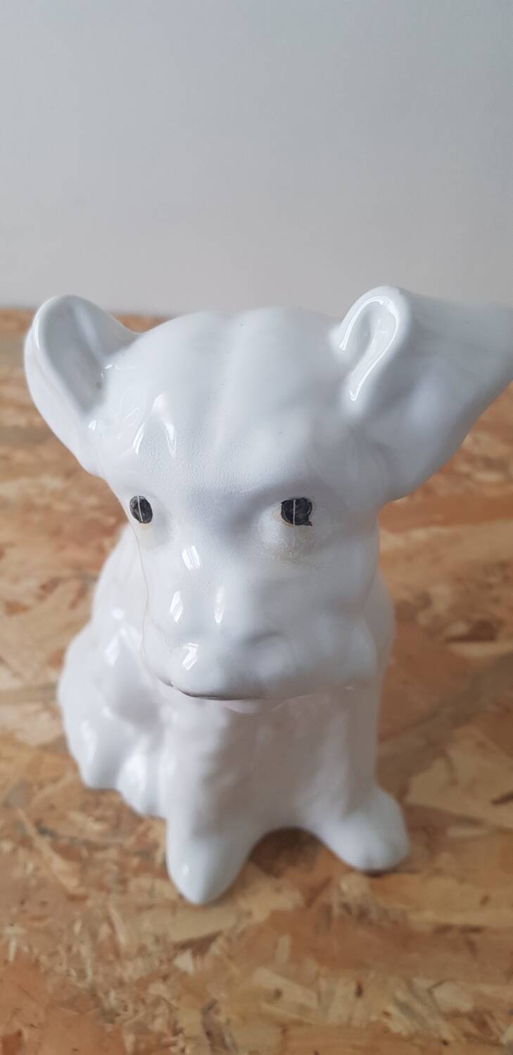 Vintage ceramic terrier