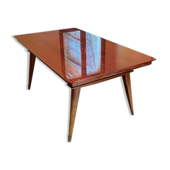 Beautiful vintage dining table, marquetry