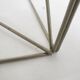 Rare metal and glass side table by Max Sauze, Isocele, France 1960's