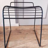 Black wire stool
