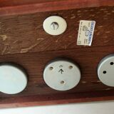 1980s danish illuminated globe (Scan-Globe) on a wooden foot with weather station