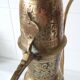 Chiseled brass Indian teapot