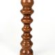Set of 3 vintage candlesticks | Turned wood | Midcentury