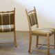 Brutalist Danish Modern Oak Dining Chairs in the style of Henning Kjærnulf