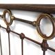 Iron and brass headboard