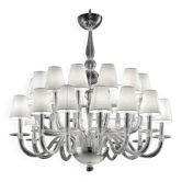 Chandelier en verre de Murano transparent par Simoeng pour Simoeng