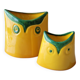 Set of Owl vases