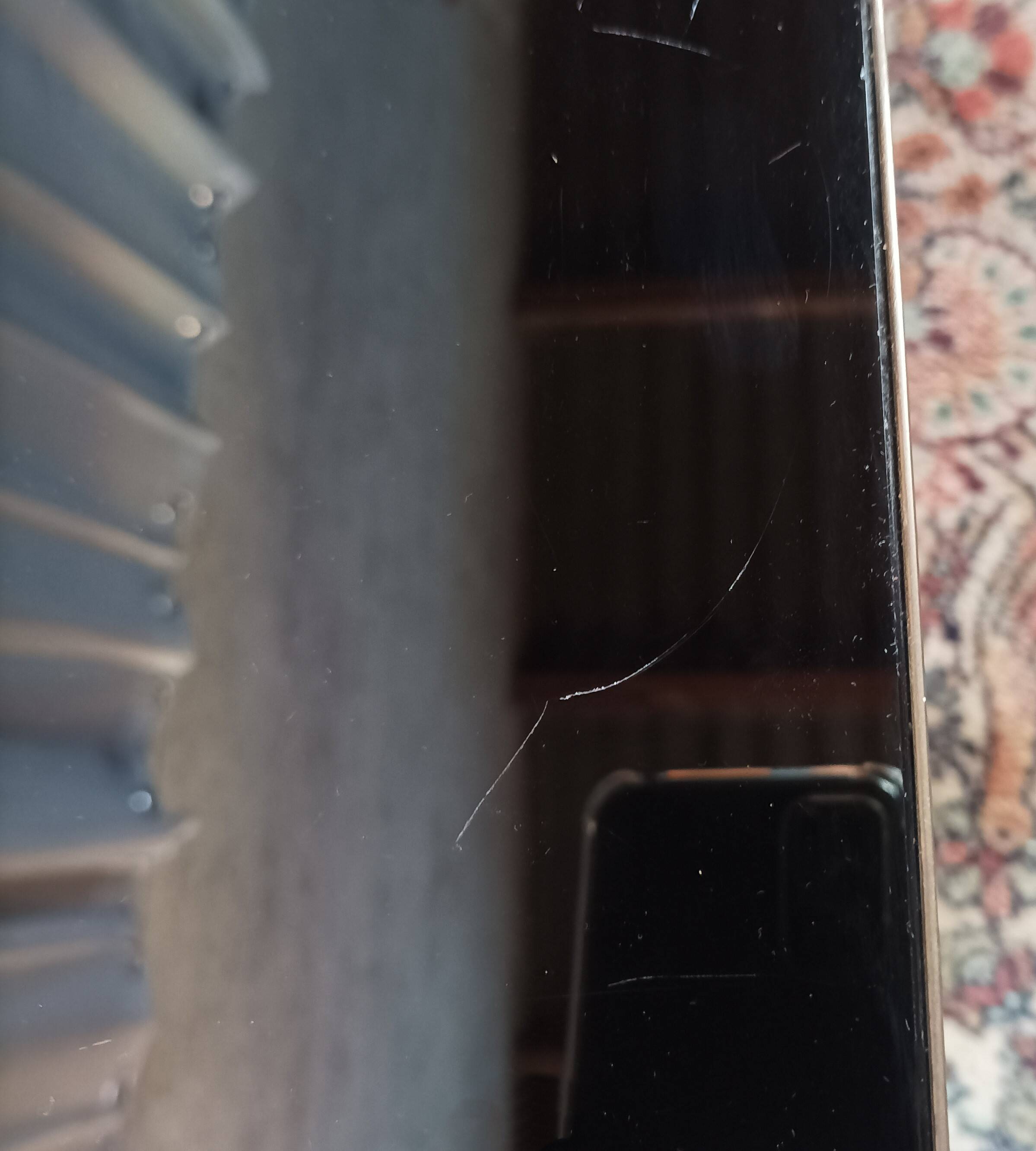 Vintage brass and glass coffee table