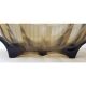 Art deco trinket bowl in smoked glass