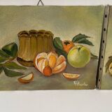 Set of 2 small still lifes