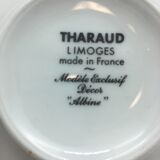 4 broth bowls in taraud limoges porcelain.