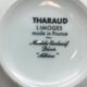 4 broth bowls in taraud limoges porcelain.
