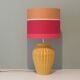 Lampe à poser en céramique avec abat-jour fait main neuf, France 1960