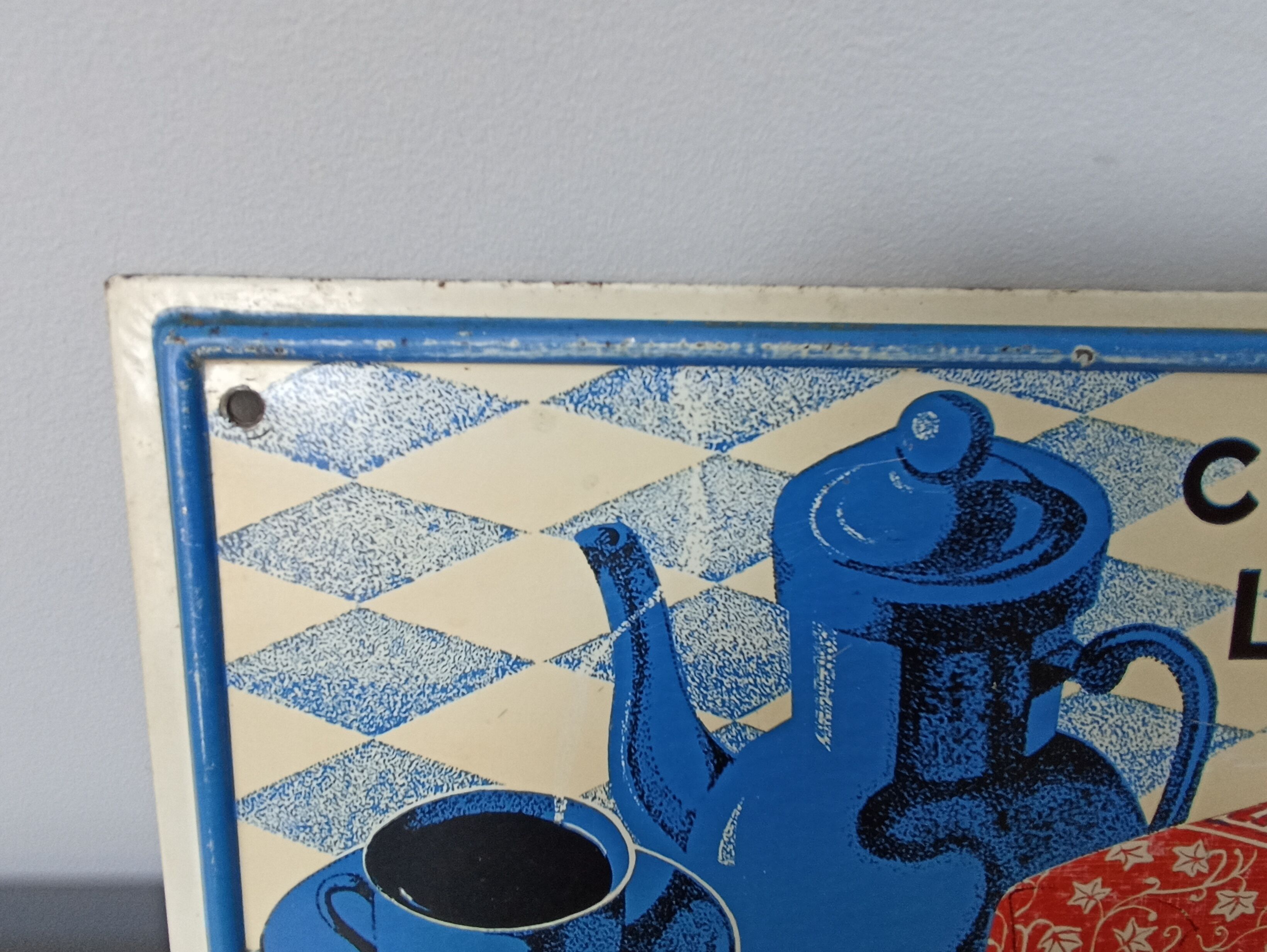 Hanging advertising tea towels