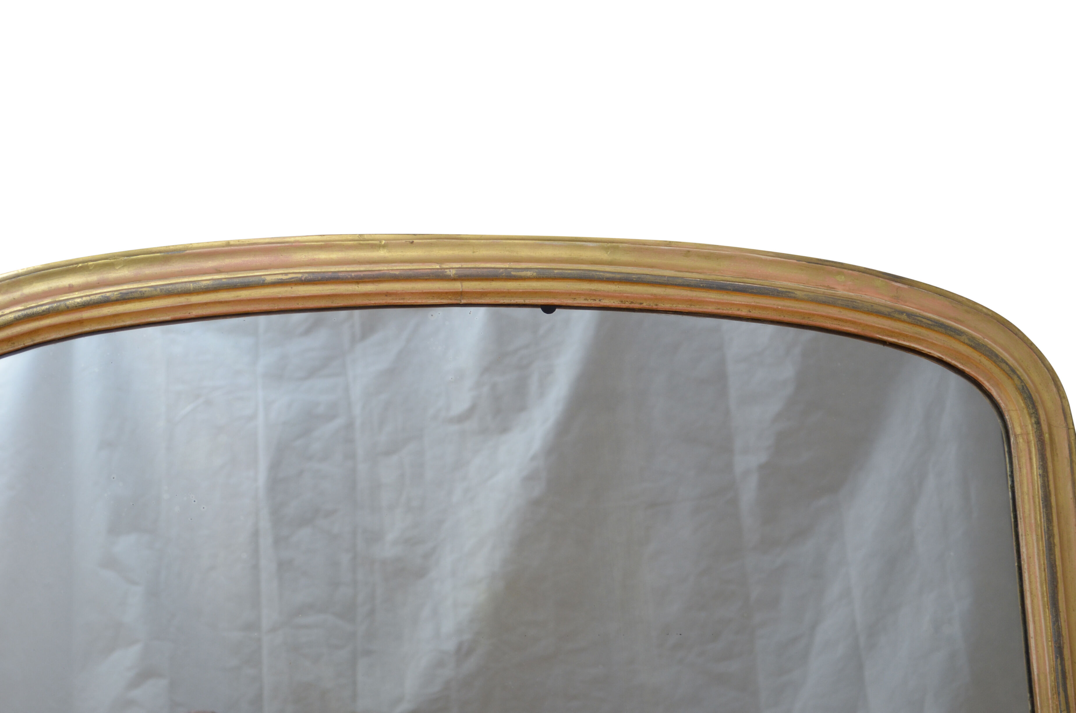 Victorian Giltwood Overmatel Mirror