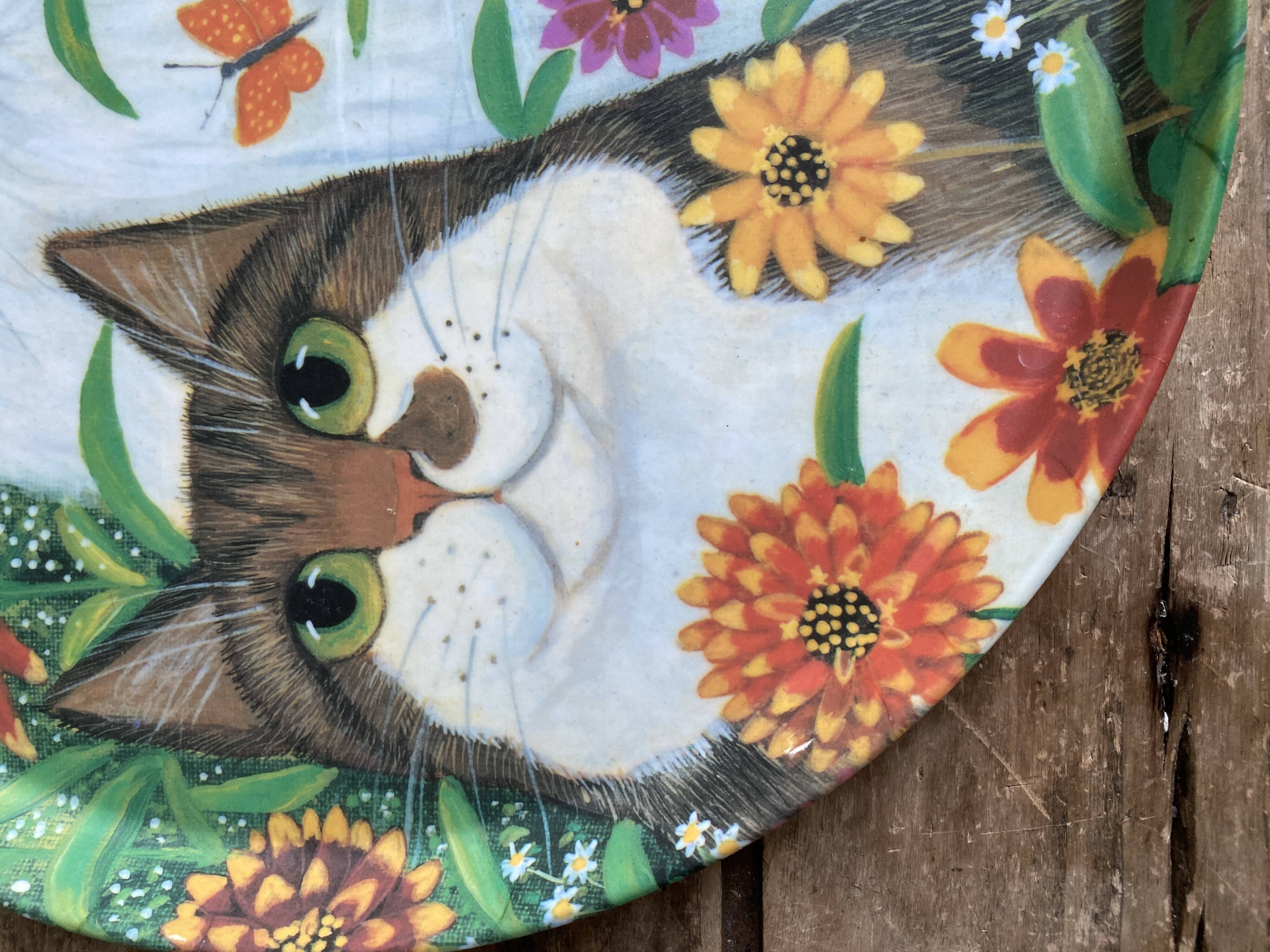 R2S tray artist Sylvia Huber Gaensslen - 3 cats