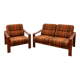 Vintage Scandinavian living room from the 1970s in teak and fabric.