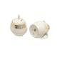 Ewa sugar bowl and creamer, mid-century modern, ivory white porcelain, Poland, 1970s.