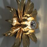 Golden flower sconce