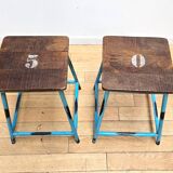 Set of 4 school stools