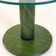 Italian side tables with bamboo base and glass top