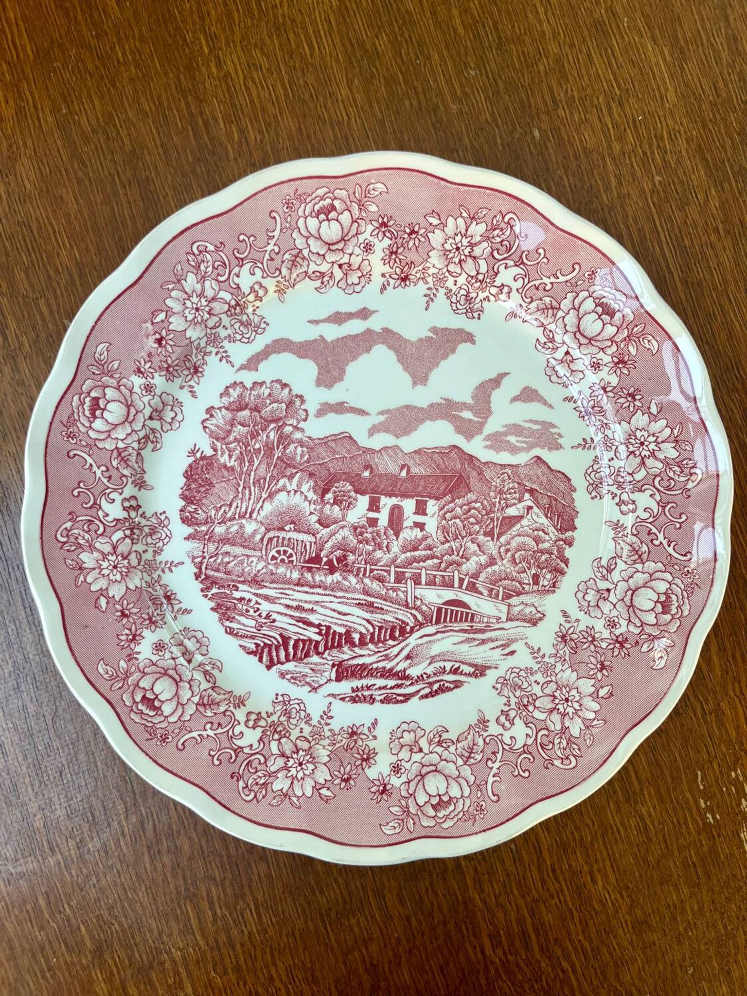 Plat Nuova Fontebasso décor campagne