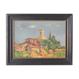 Landscape with village in golden light 'Sant Andreu de Salou'