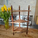 Vintage wooden corner shelf