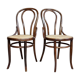 Pair of Fischel chairs n°18 1/2 early twentieth century