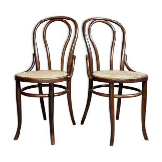 Pair of Fischel chairs n°18 1/2 early twentieth century